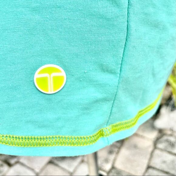 Trina Turk Recreation Aqua Draped Active Tank - Picture 4 of 8